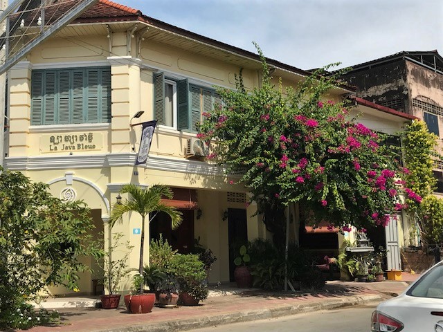 Old Town buildings in Kampot.