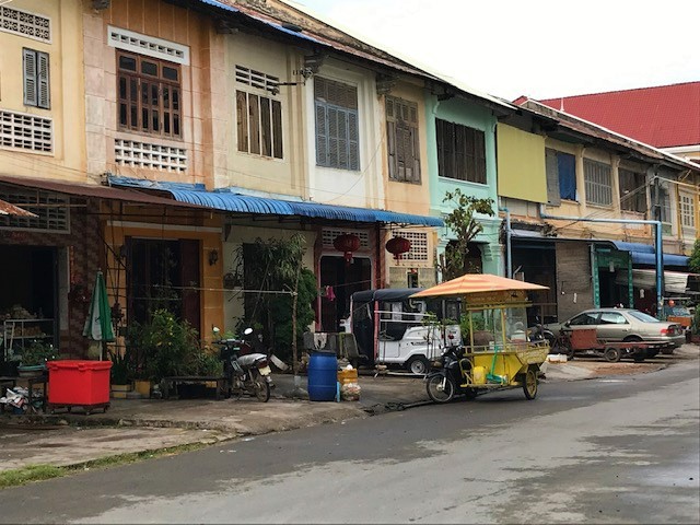 Kampots Chinese style shophouses